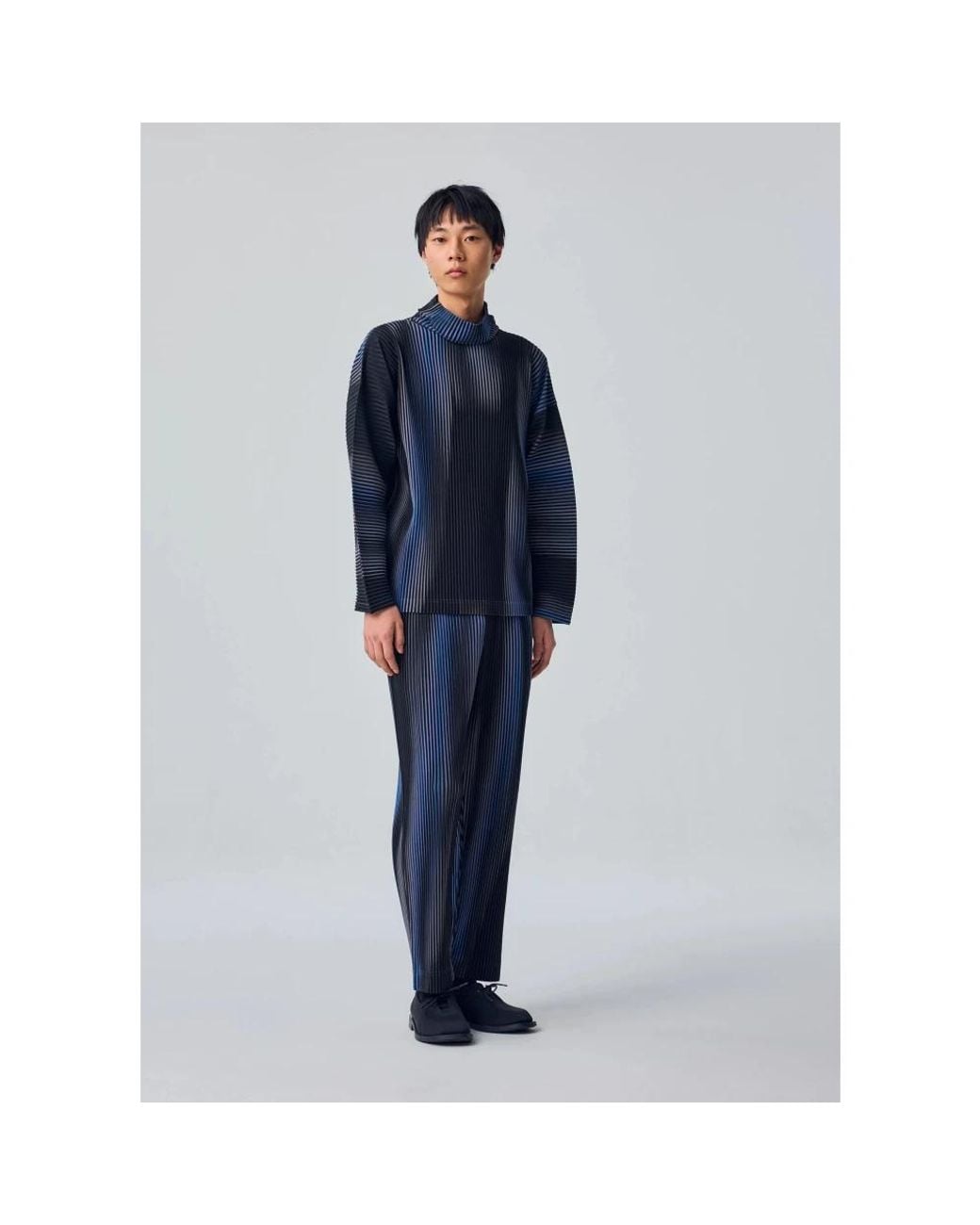 Issey Miyake Black Long Sleeve T-Shirts for men