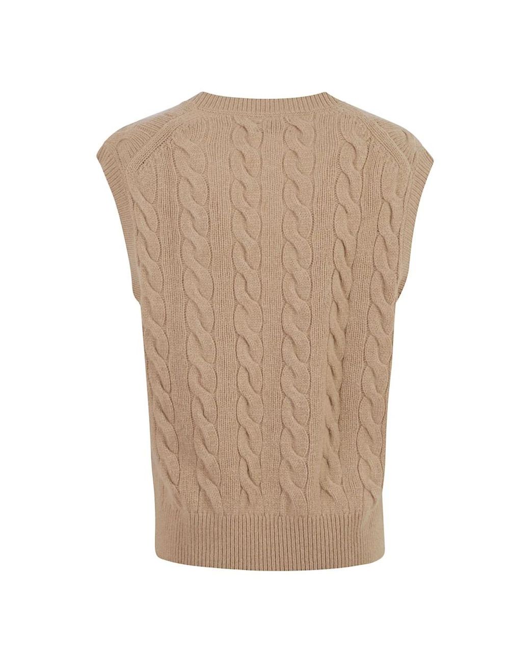 Ralph Lauren Natural V-Neck Knitwear