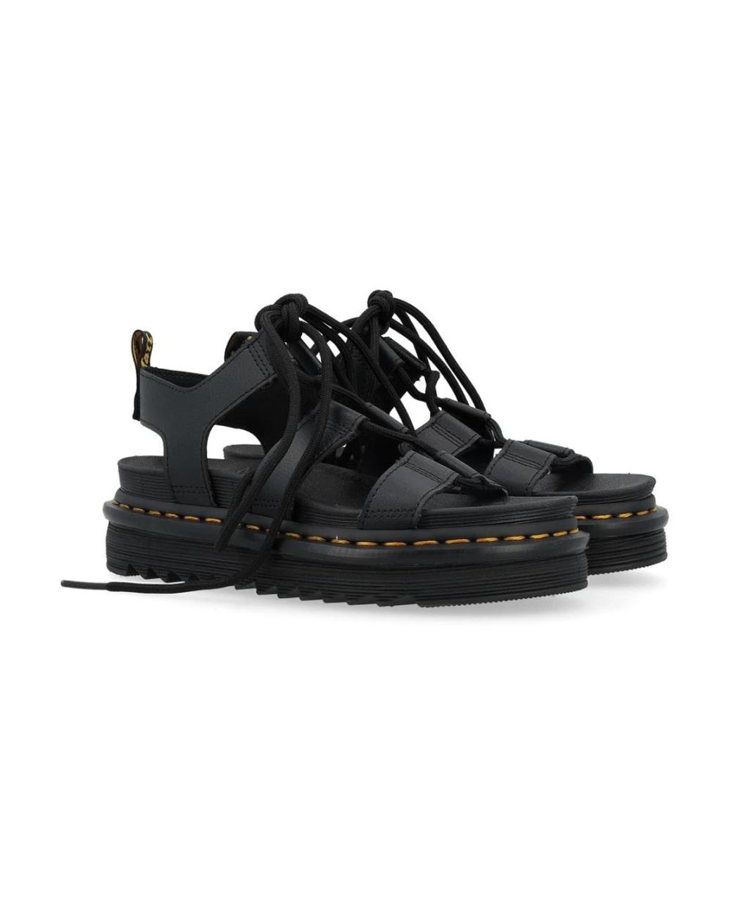 Dr. Martens Black Flat Sandals