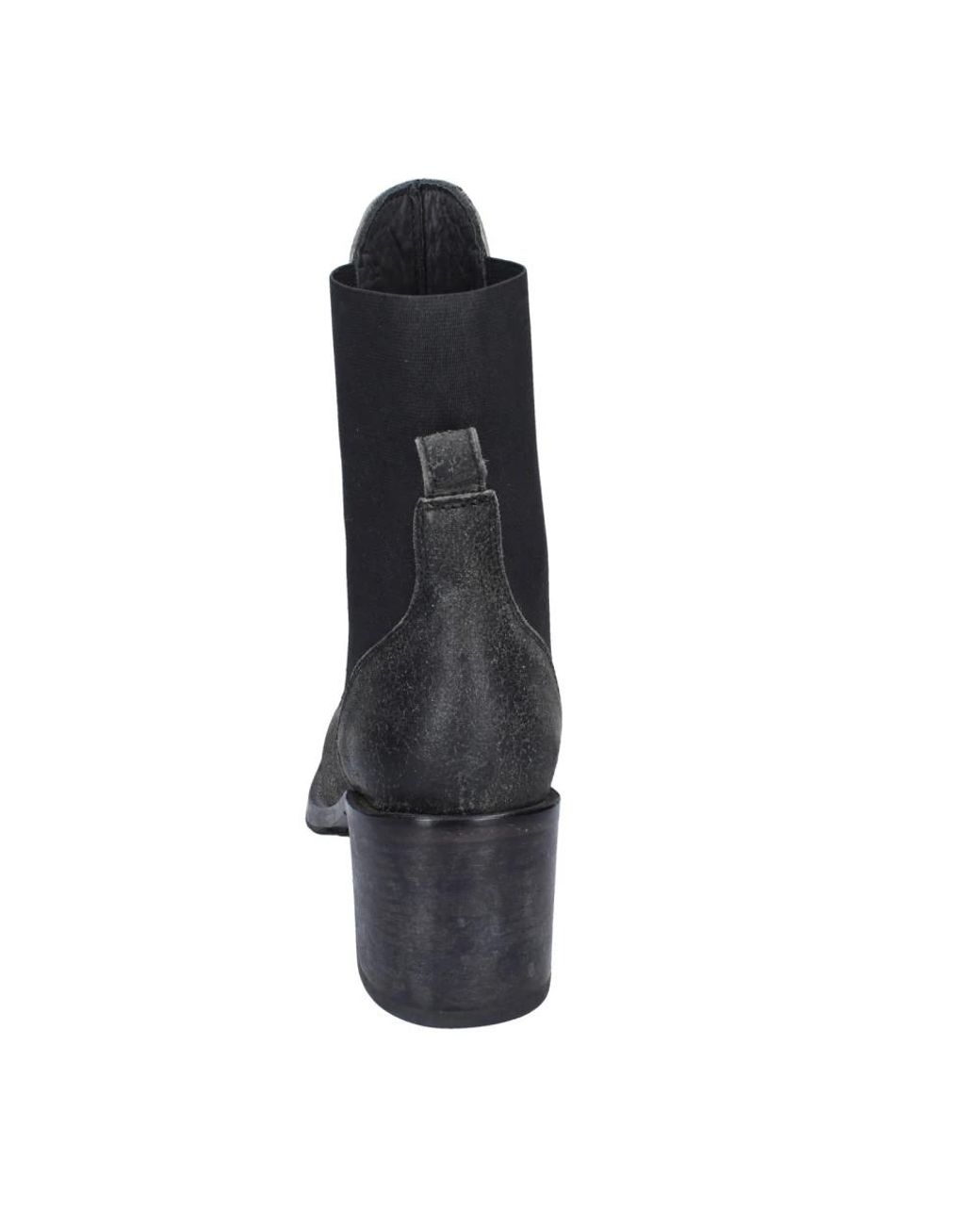 Moma Black Heeled Boots