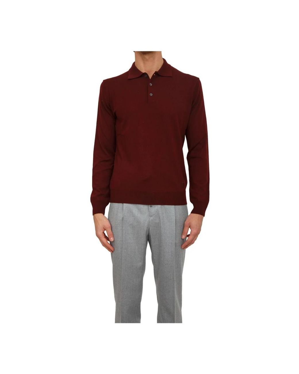 Corneliani Red Polo Shirts for men