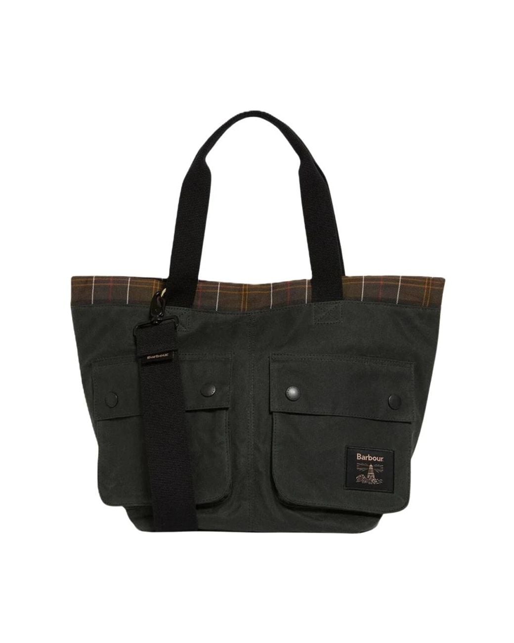Barbour Black Shopping Bags