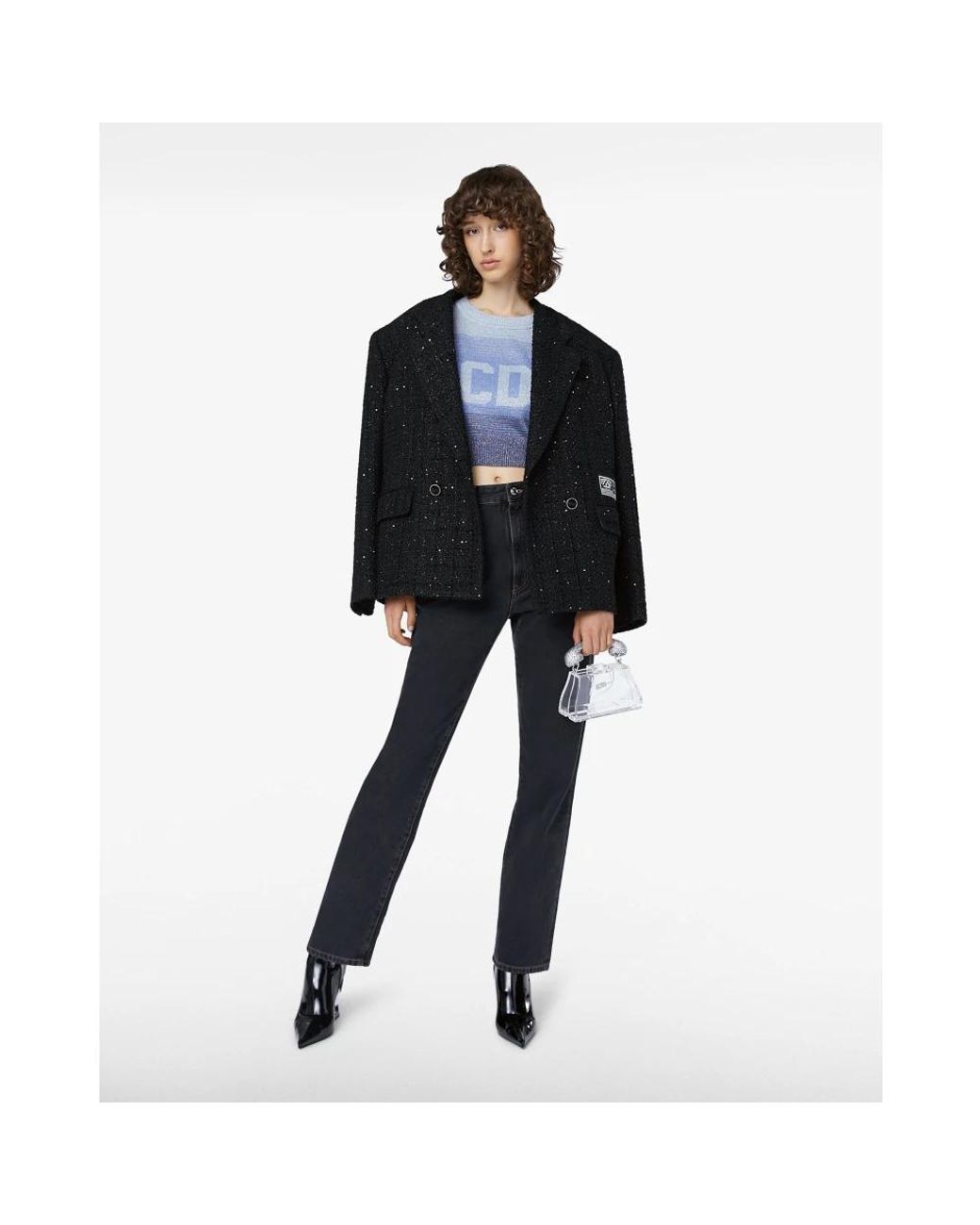 Gcds Black Straight Fit Jeans