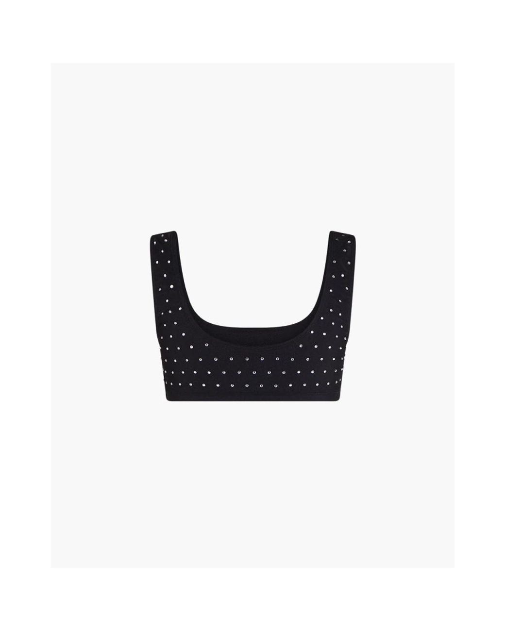 ANDAMANE Black Sleeveless Tops