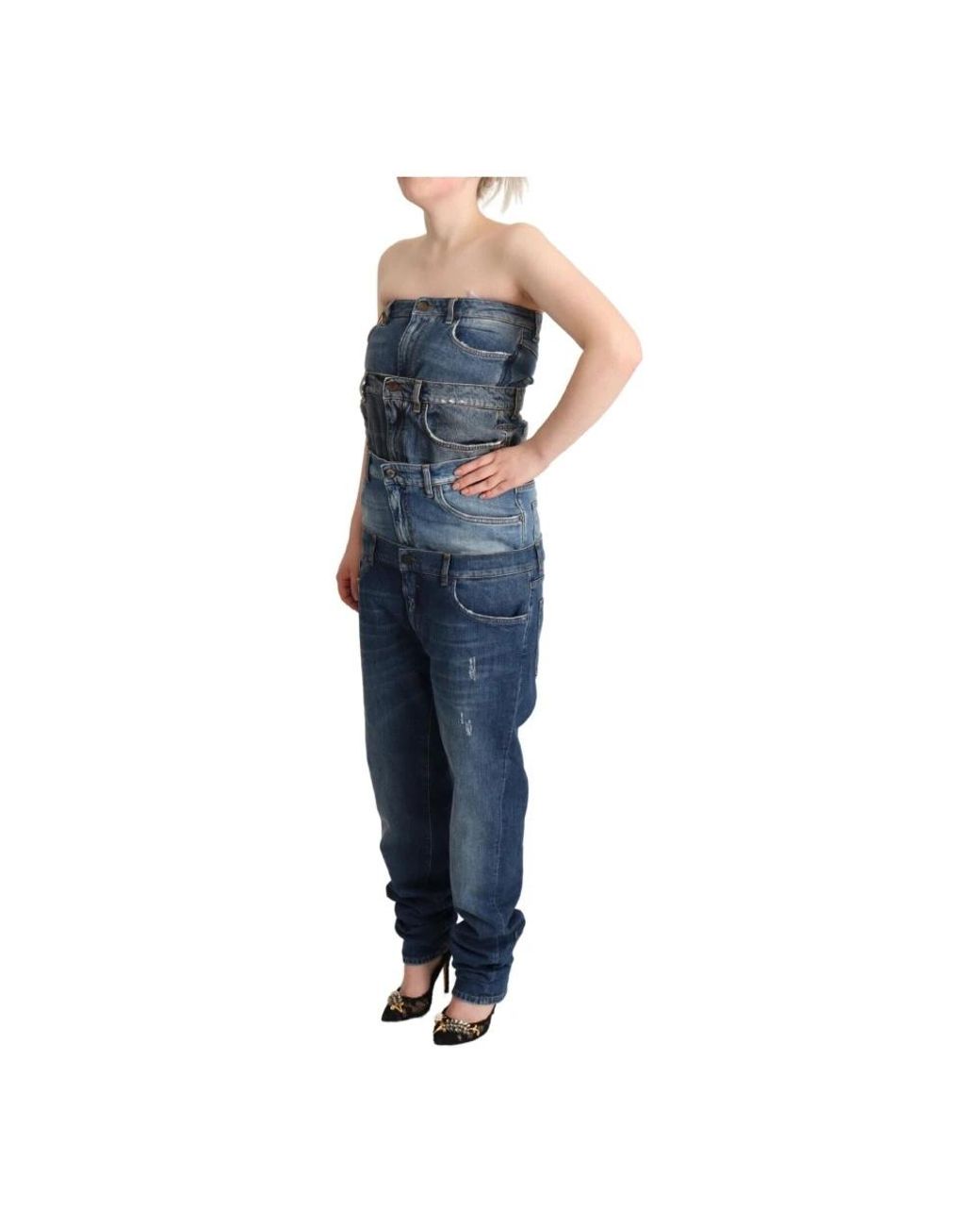Dolce & Gabbana Blue Jumpsuits