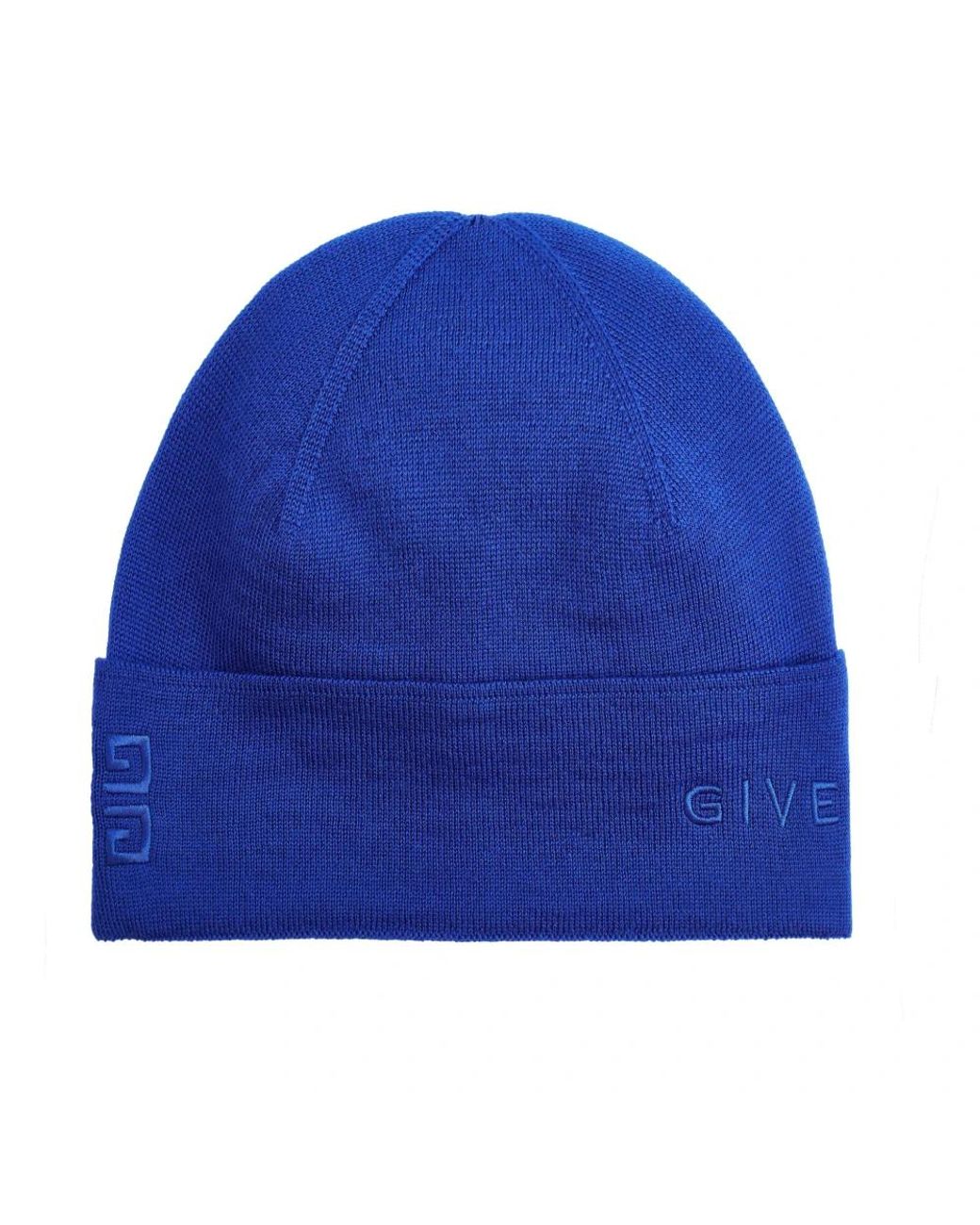 Givenchy Blue Klassische Strickmütze