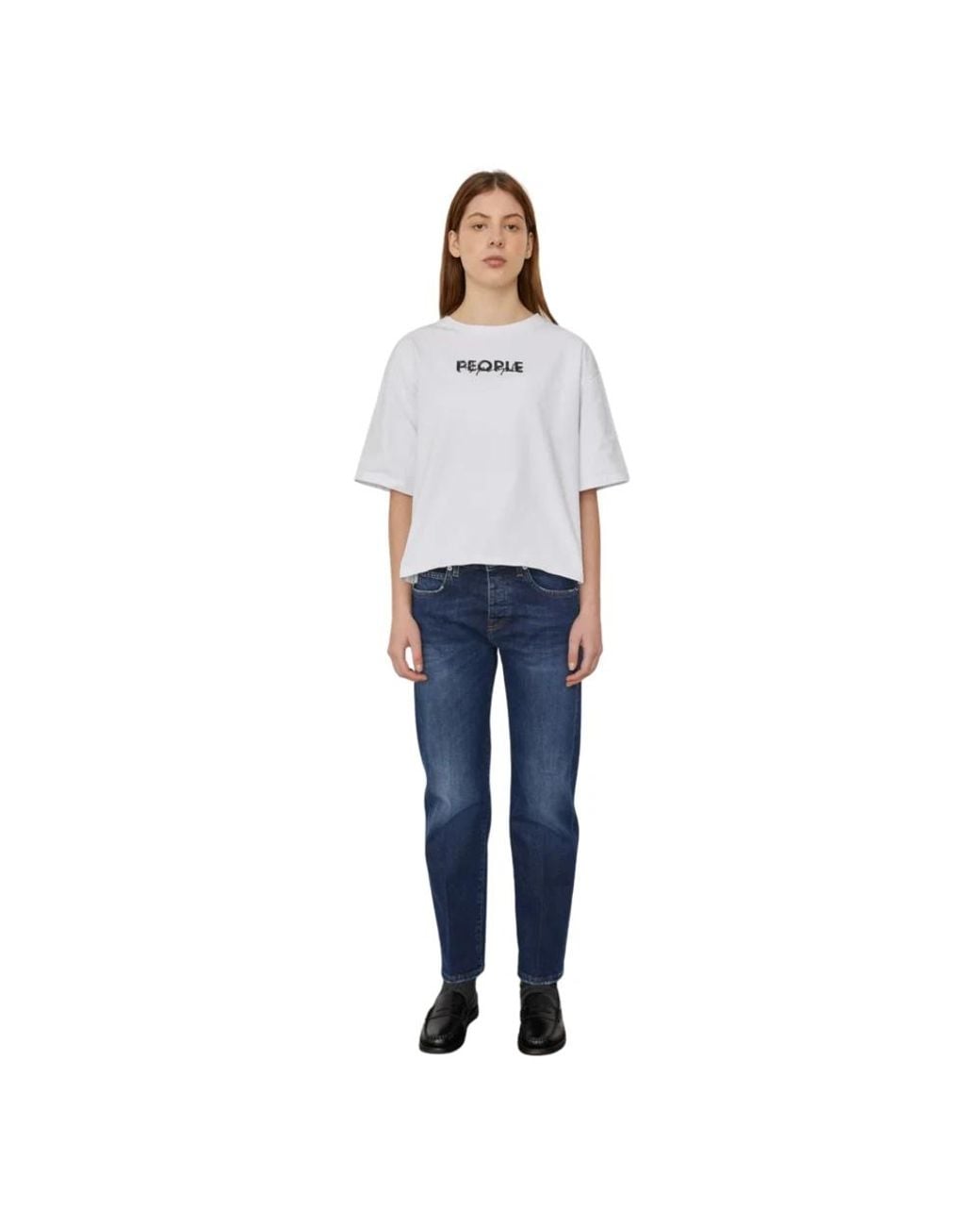 People Blue Straight Fit Jeans