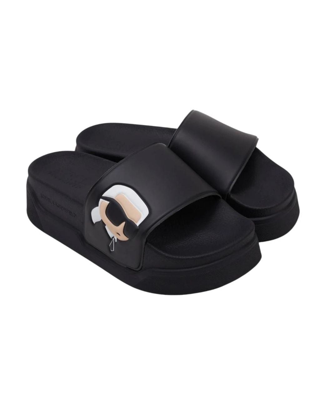 Karl Lagerfeld Blue Sliders