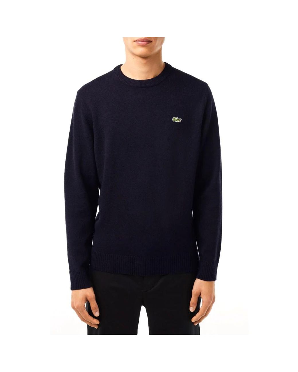 Lacoste Blue Round-Neck Knitwear for men