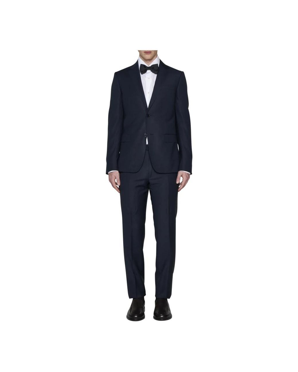 Zegna Blue Single Breasted Suits for men