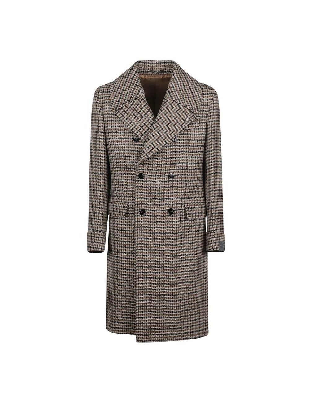 Gabriele Pasini Brown Double-Breasted Coats for men