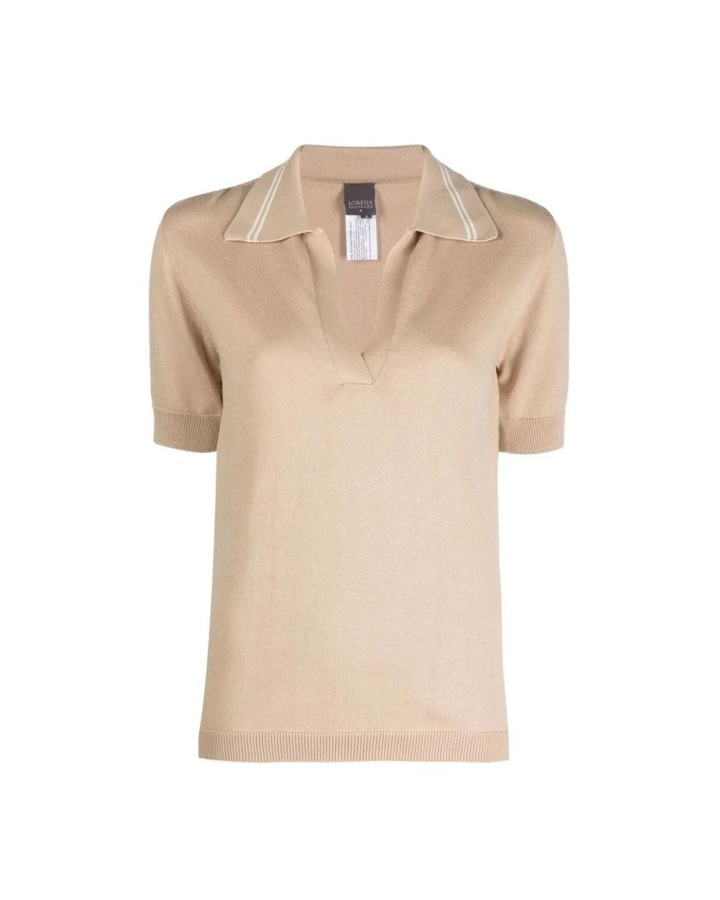 Lorena Antoniazzi Natural Polo Shirts