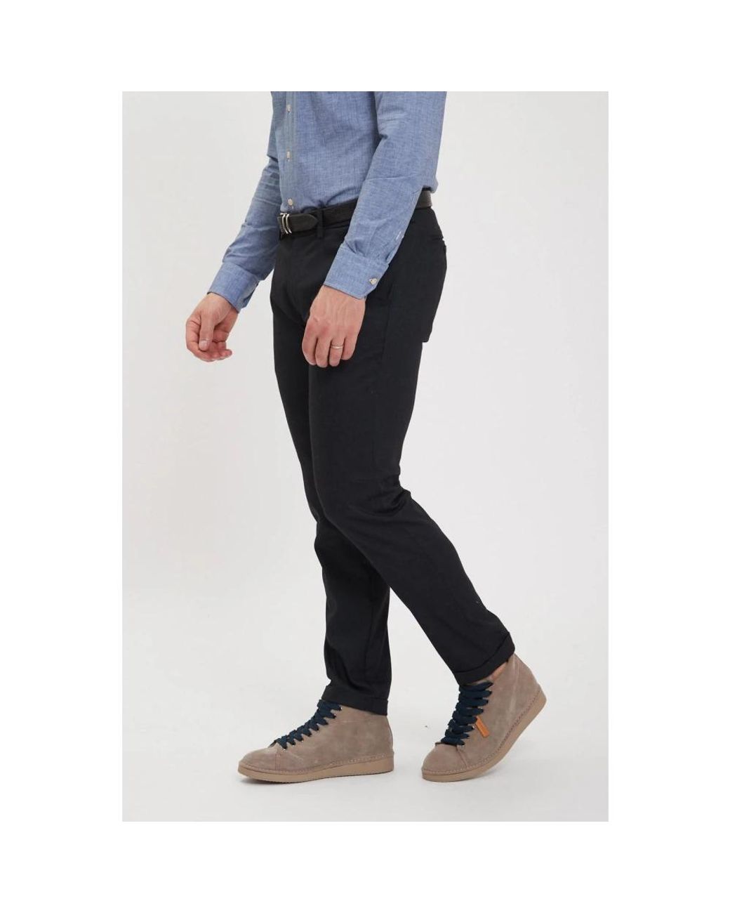Re-hash Blue Slim-Fit Trousers for men