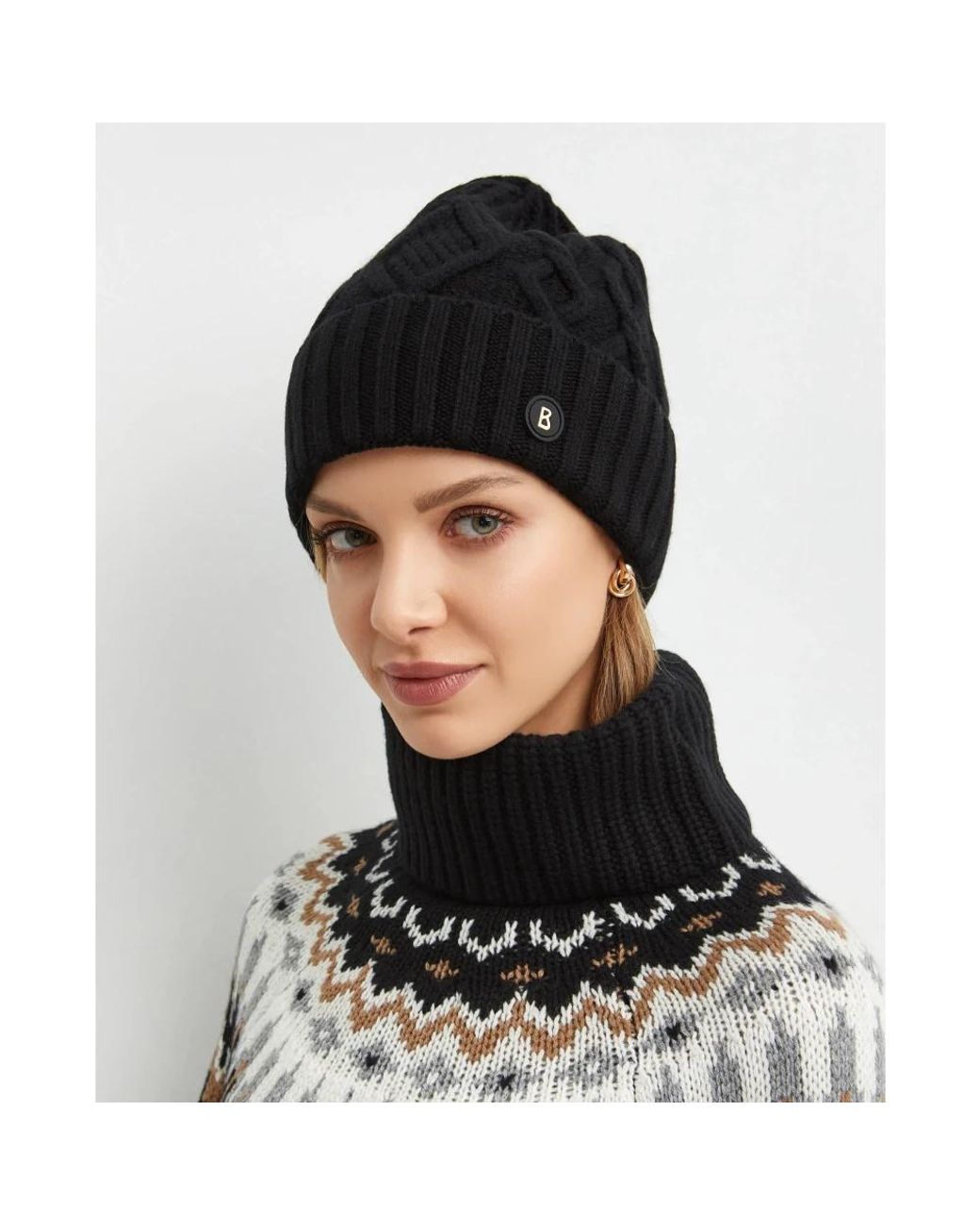 Bogner Black Beanies