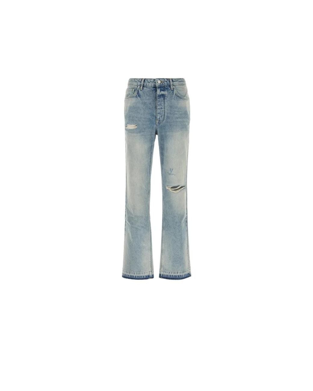 Represent Blue Straight Fit Jeans for men