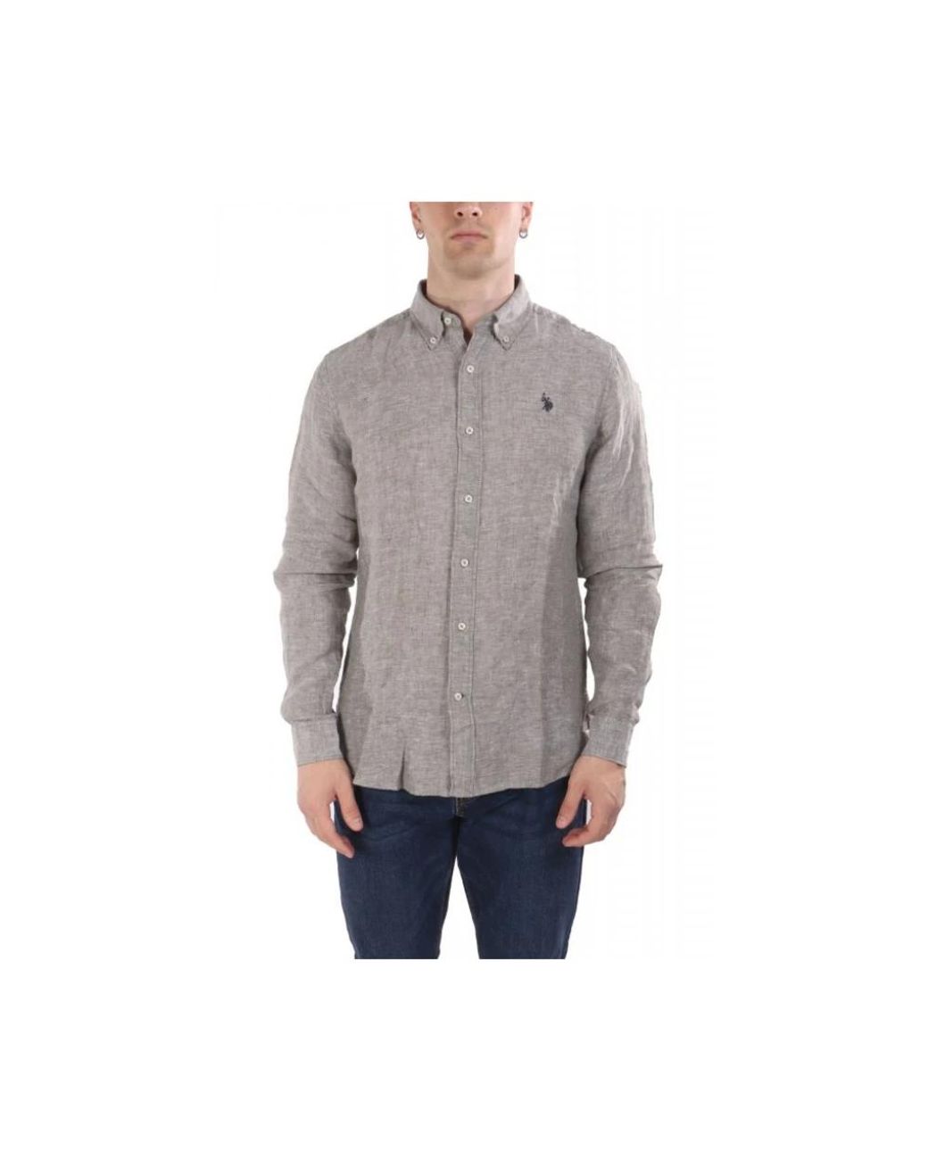 U.S. POLO ASSN. Gray Casual Shirts for men