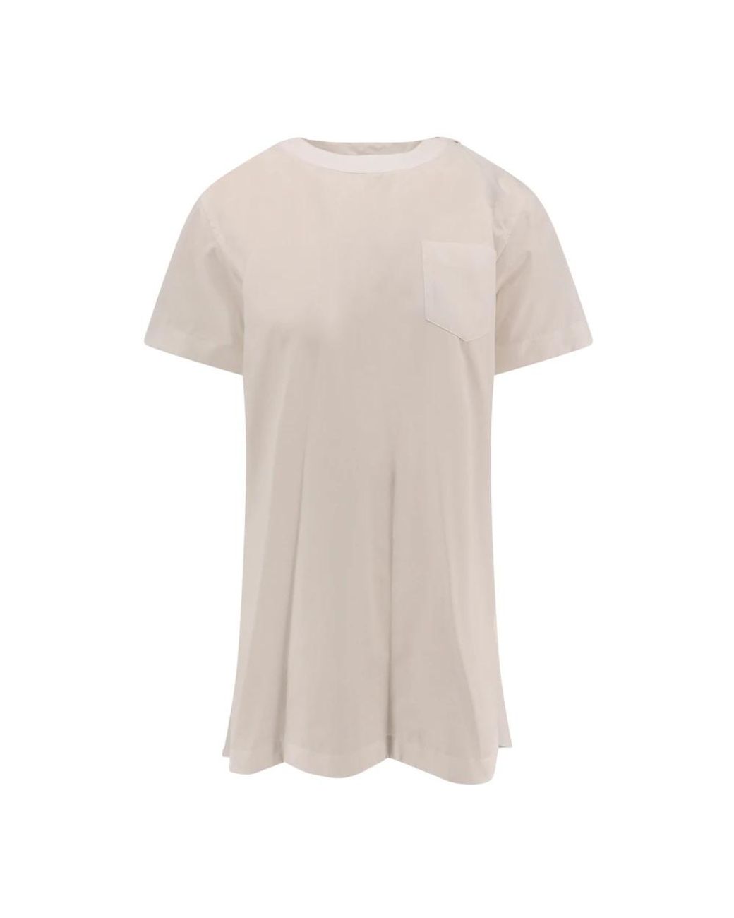 Sacai White Short Dresses