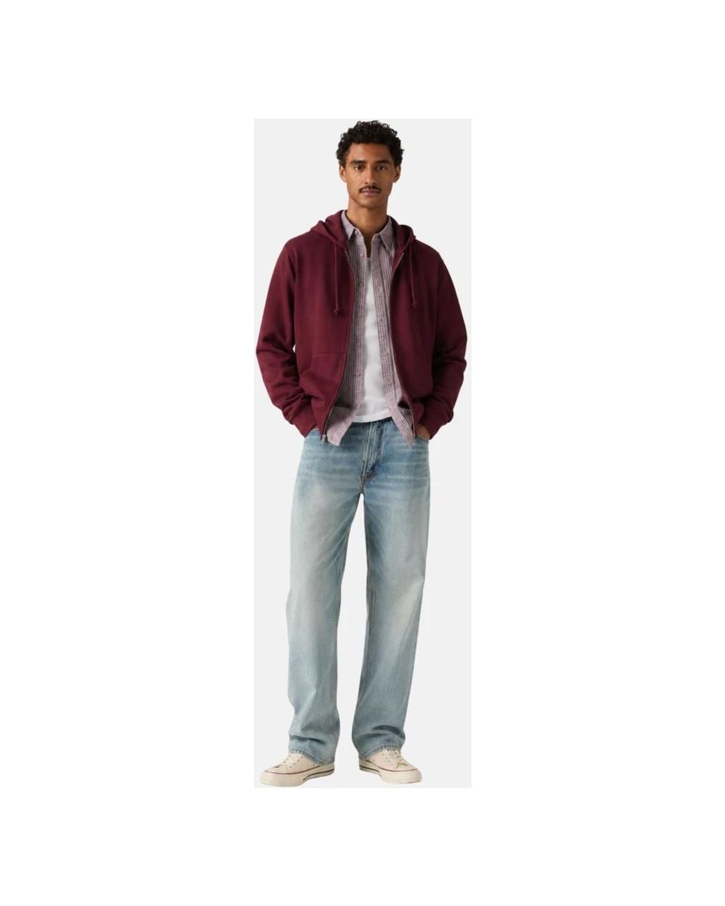 Zip-Throughs di Levi's in Purple da Uomo