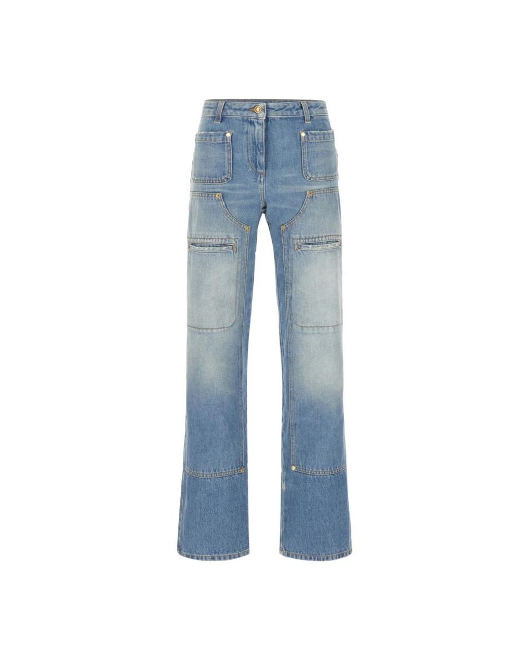 Palm Angels Blue Straight Fit Jeans