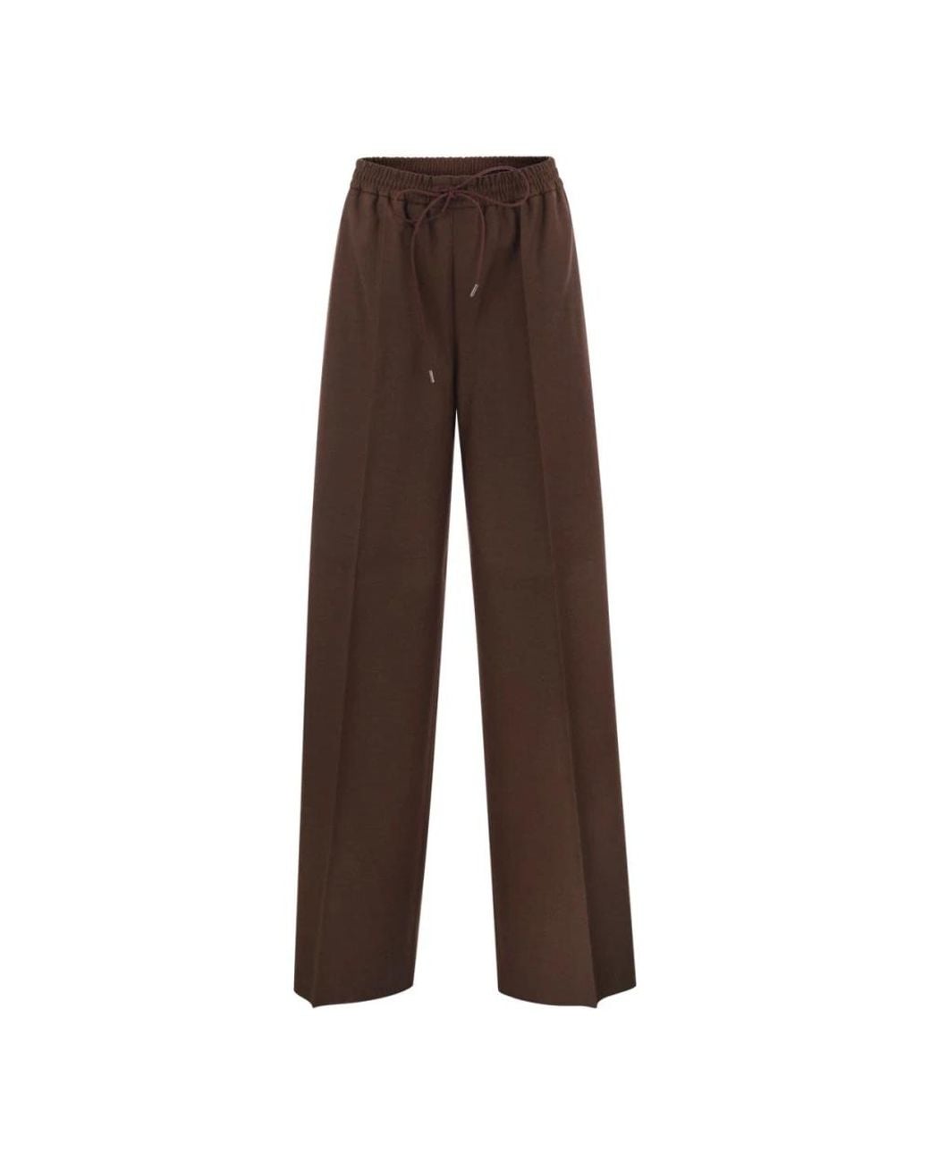 Max Mara Brown Wide Trousers