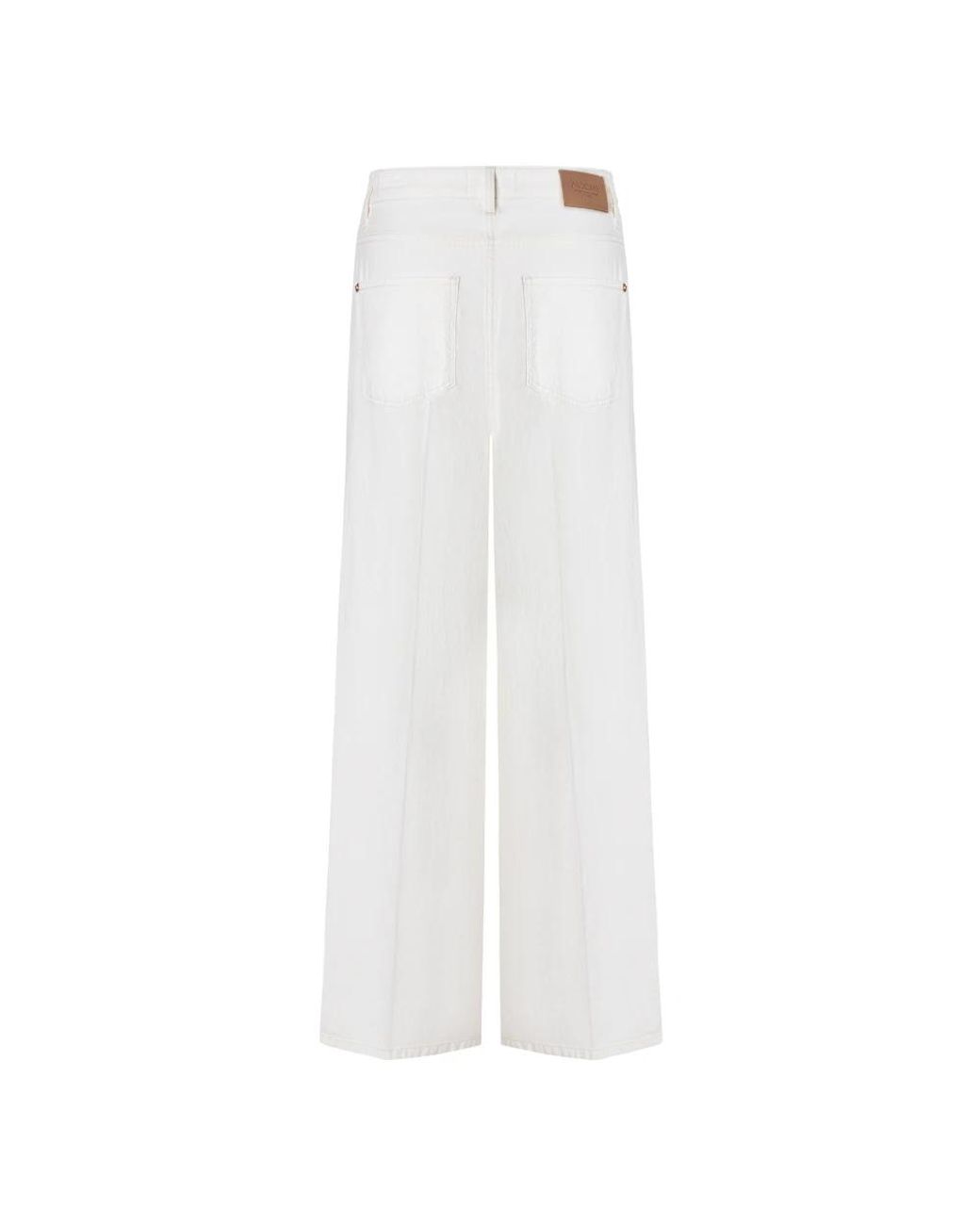 Cambio White Wide Jeans