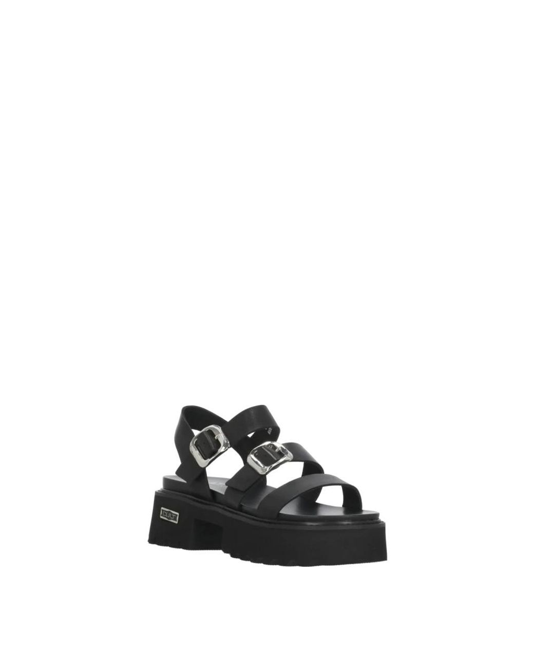 Cult Black Flat Sandals