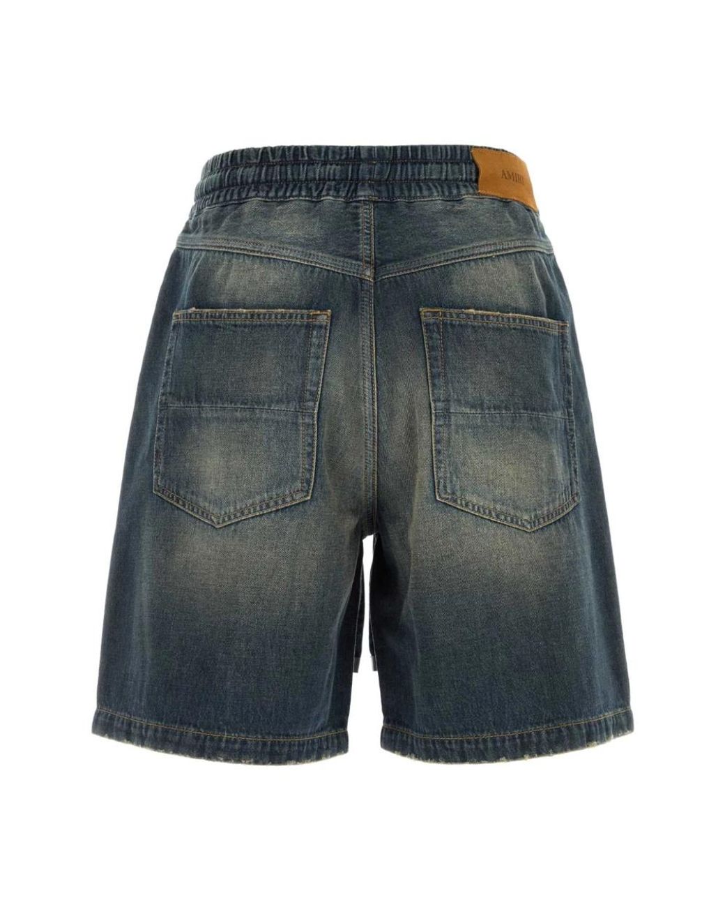 Amiri Gray Denim Shorts for men