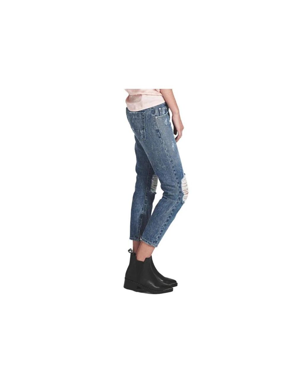 One Teaspoon Blue Cropped Jeans