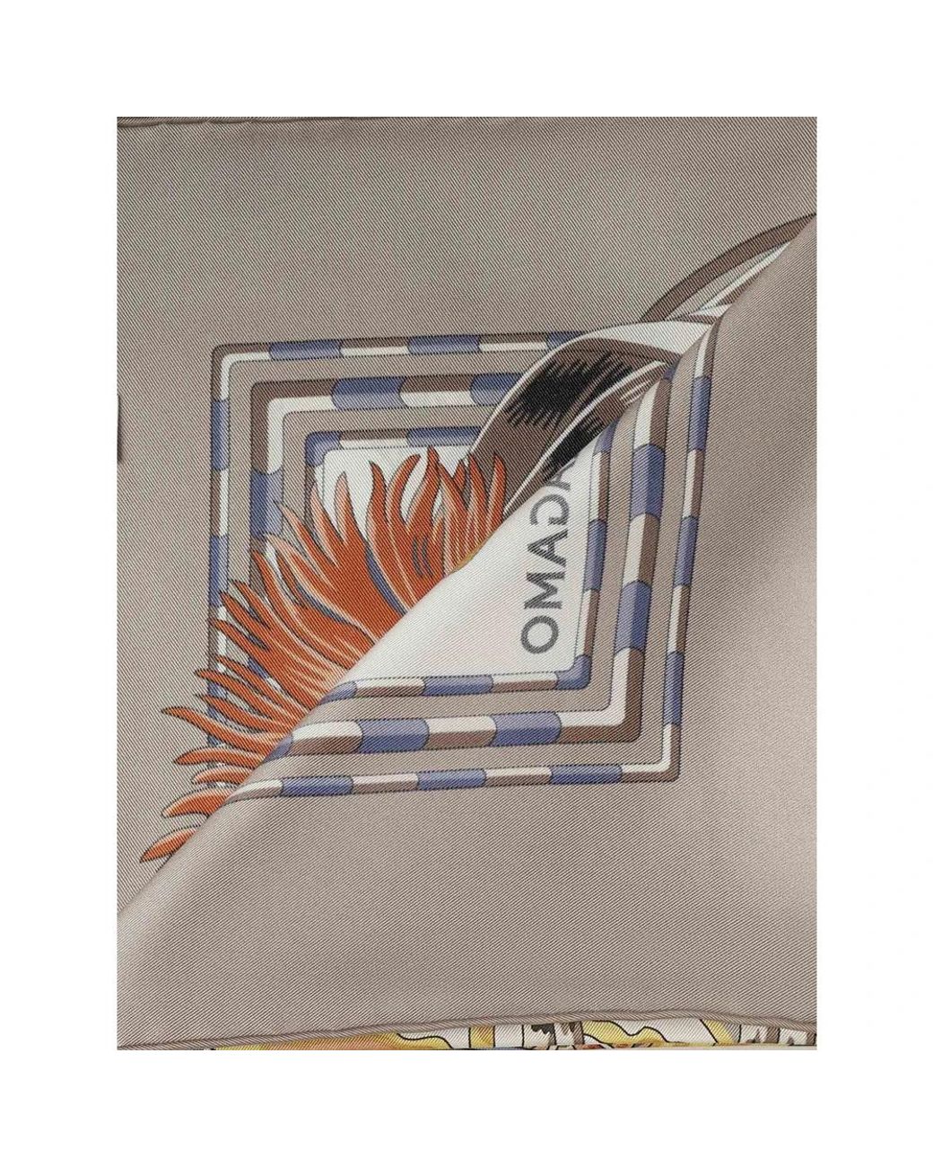 Ferragamo Silky Scarves in het Metallic