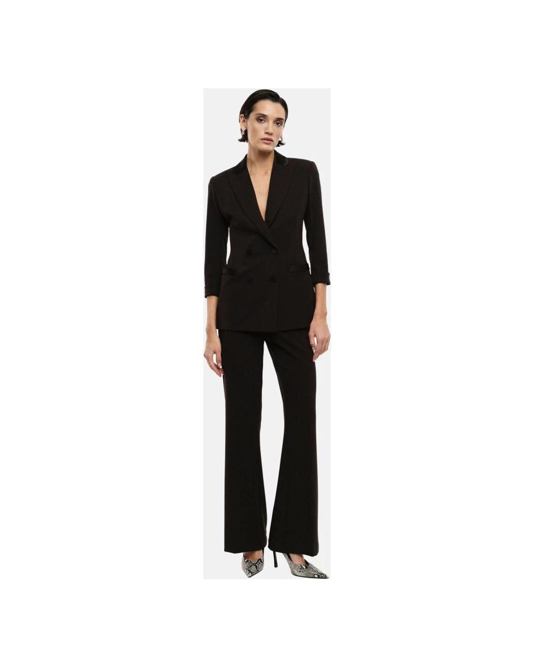 Imperial Black Wide Trousers
