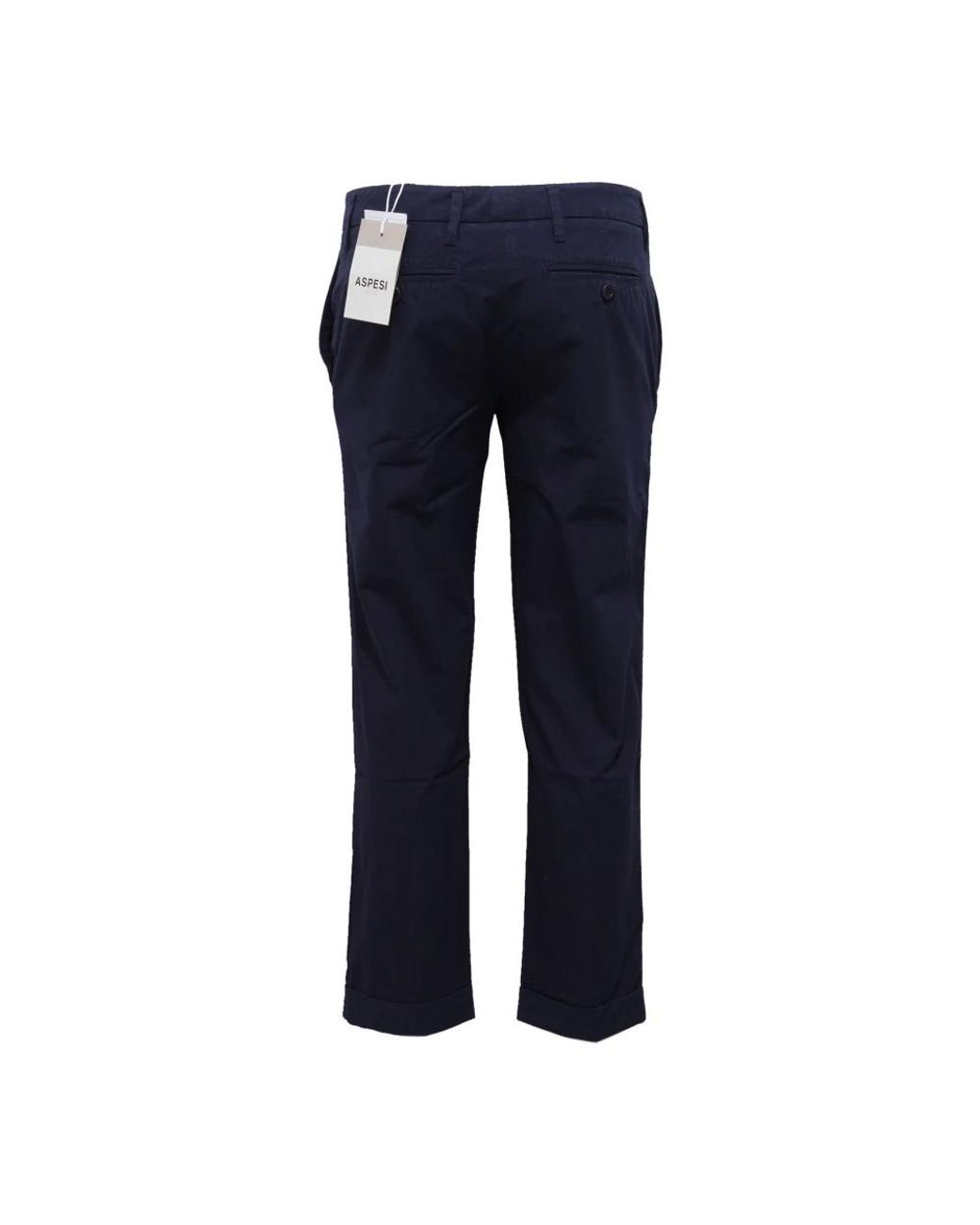 Aspesi Blue Straight Trousers