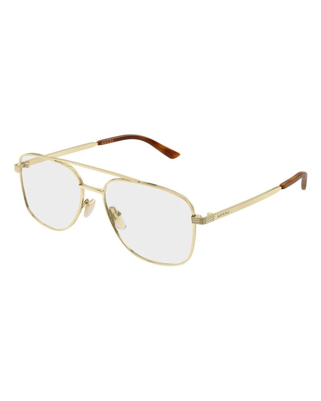 Gucci Metallic Aviator-Brille