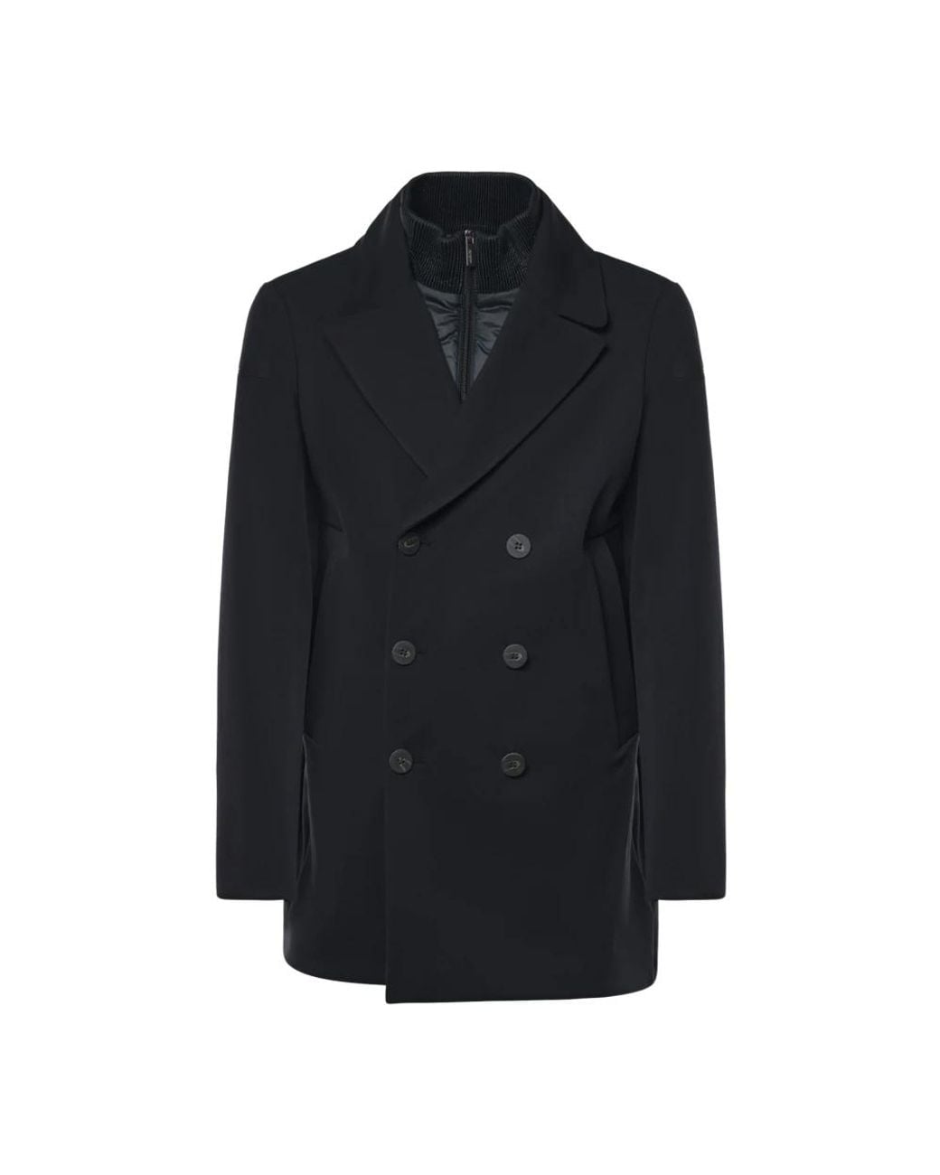 Rrd Blue Double-Breasted Coats for men