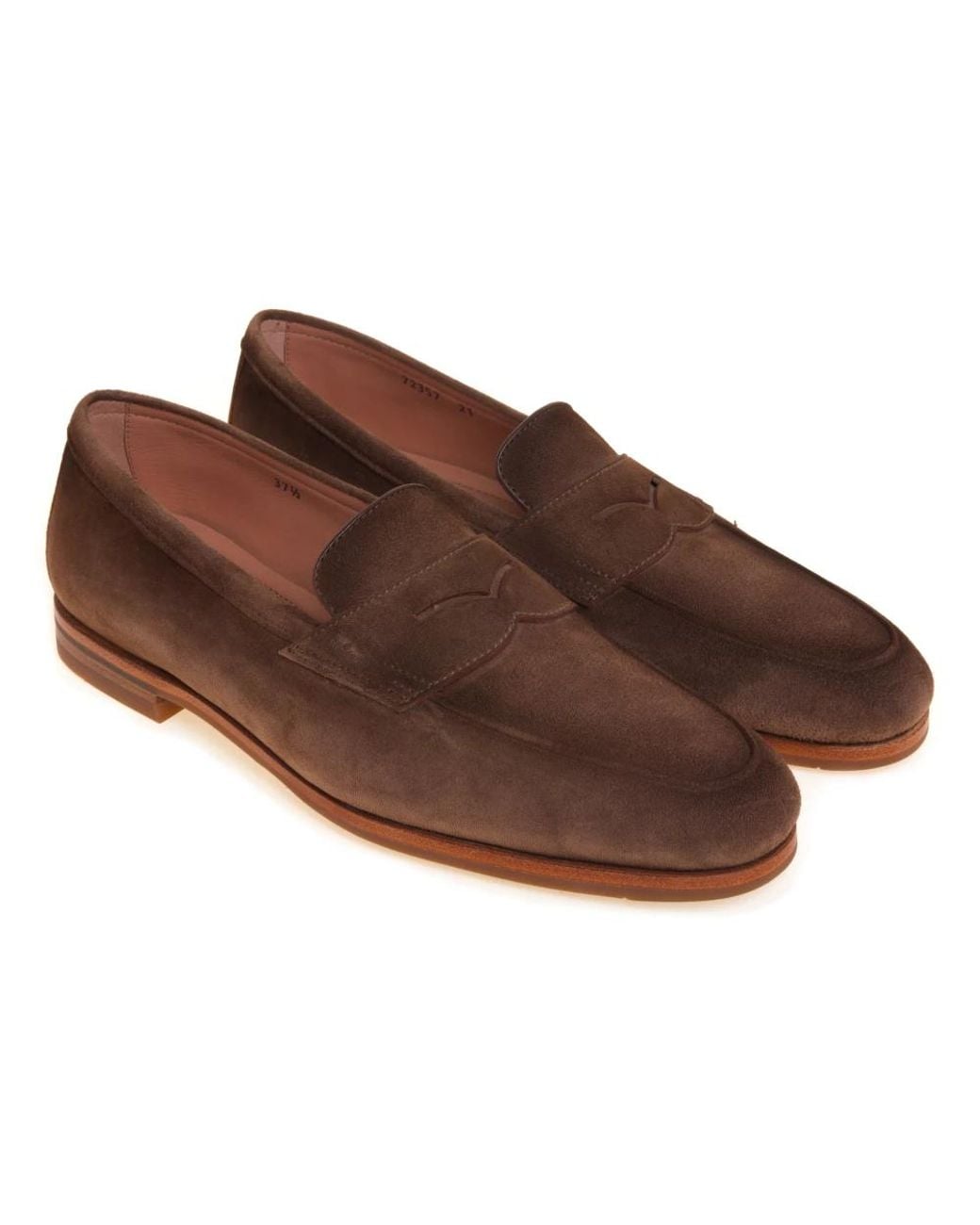 Santoni Brown Loafers
