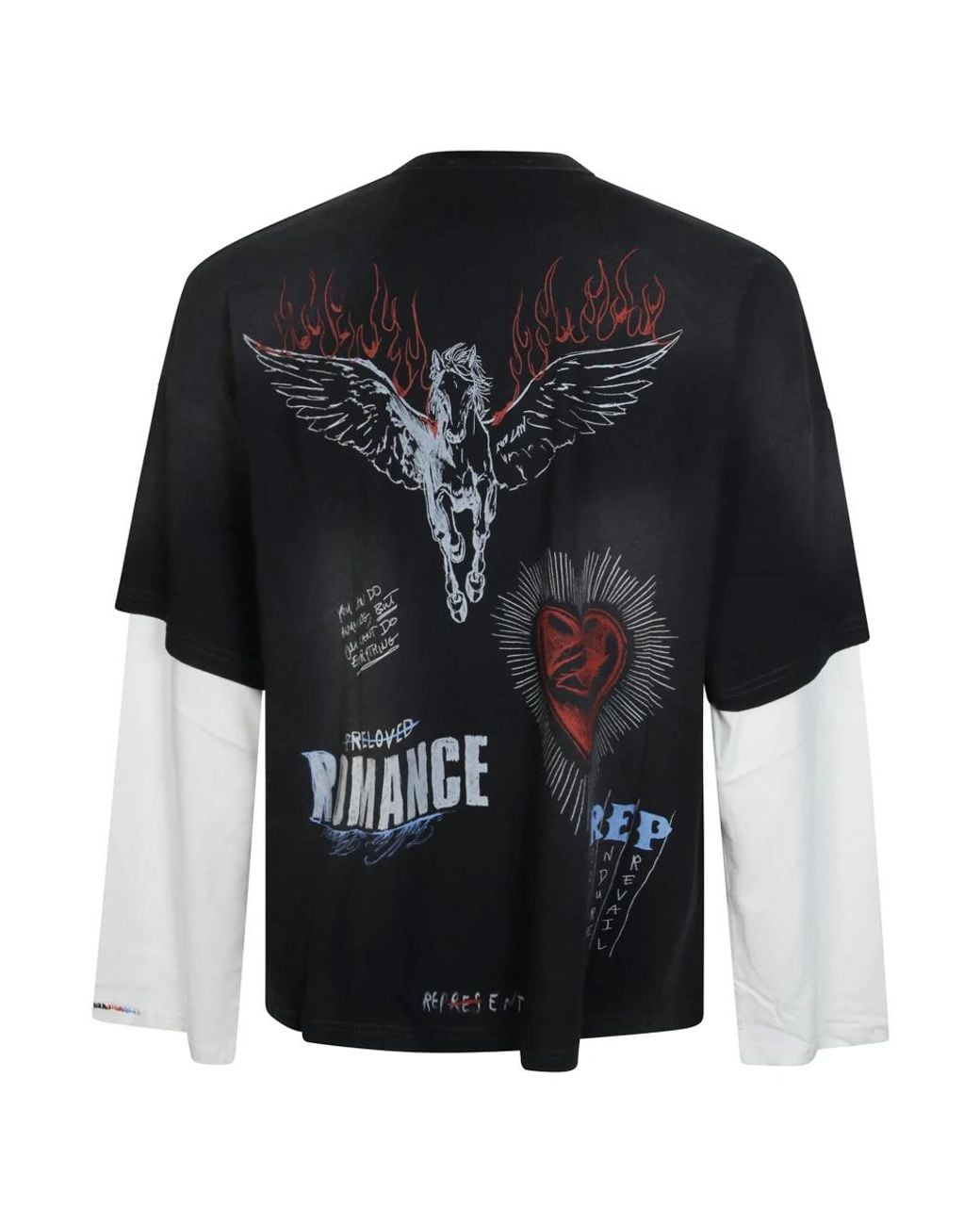 Represent Black Long Sleeve T-Shirts for men