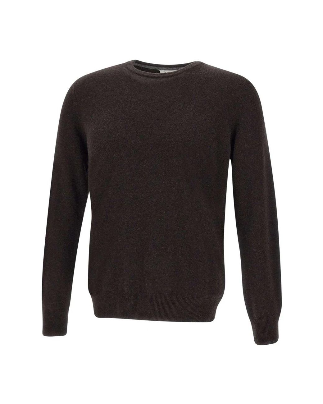 Kangra Black Round-Neck Knitwear for men