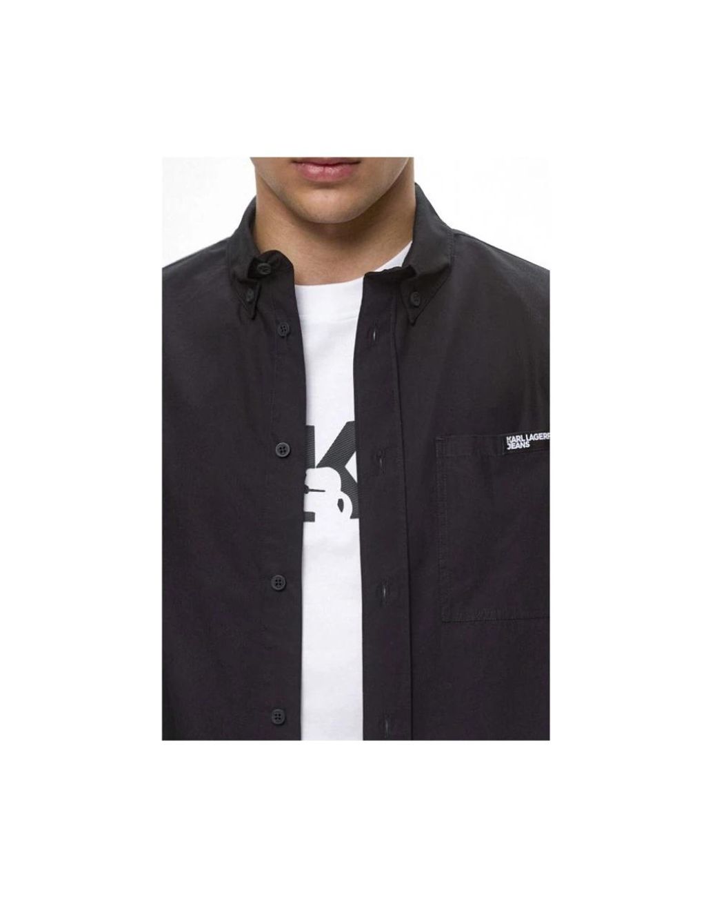 Karl Lagerfeld Black Light Jackets for men