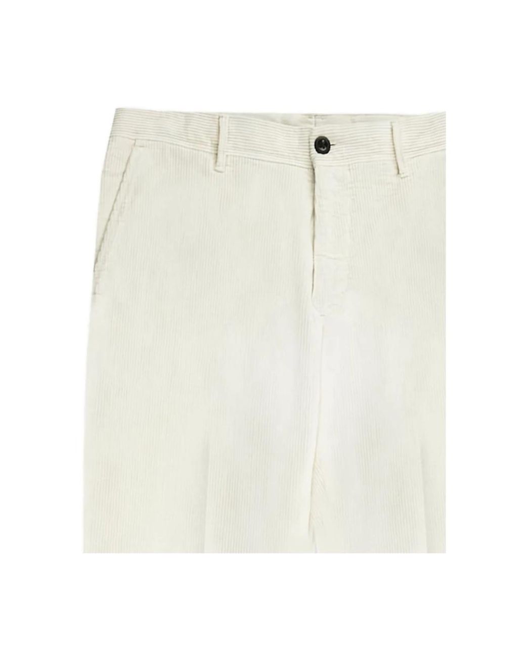 Incotex White Straight Trousers for men