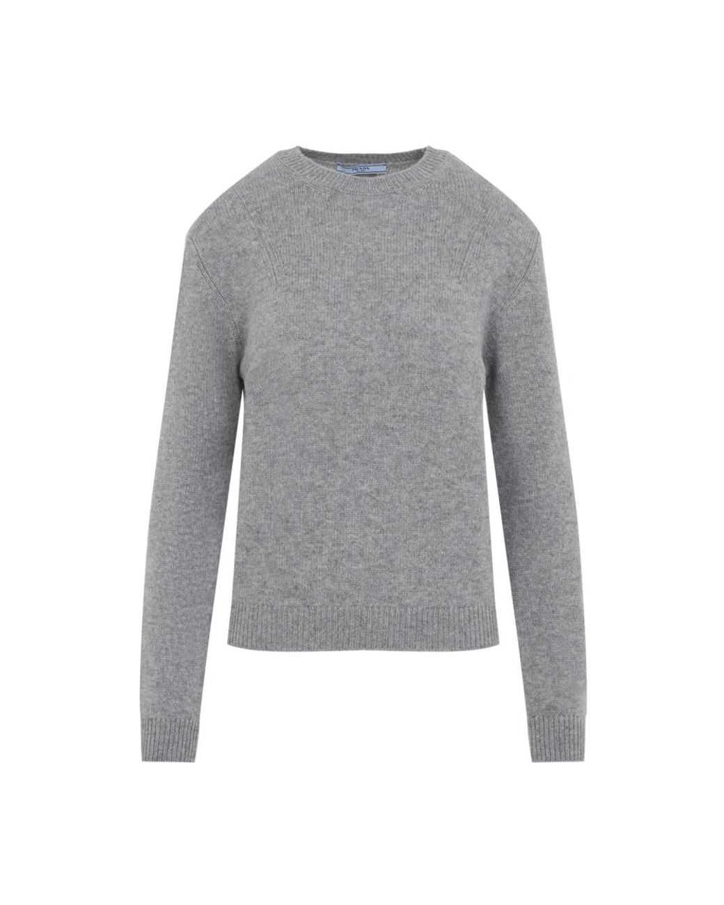 Prada Gray Cashmere Knitwear