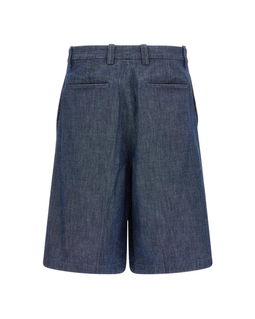Jil Sander Blue Denim Shorts for men