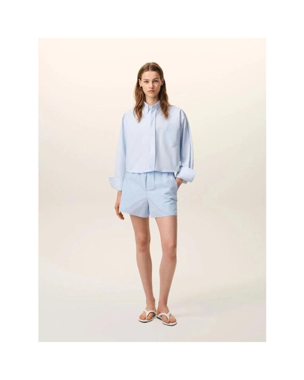 AMI Blue Short Shorts