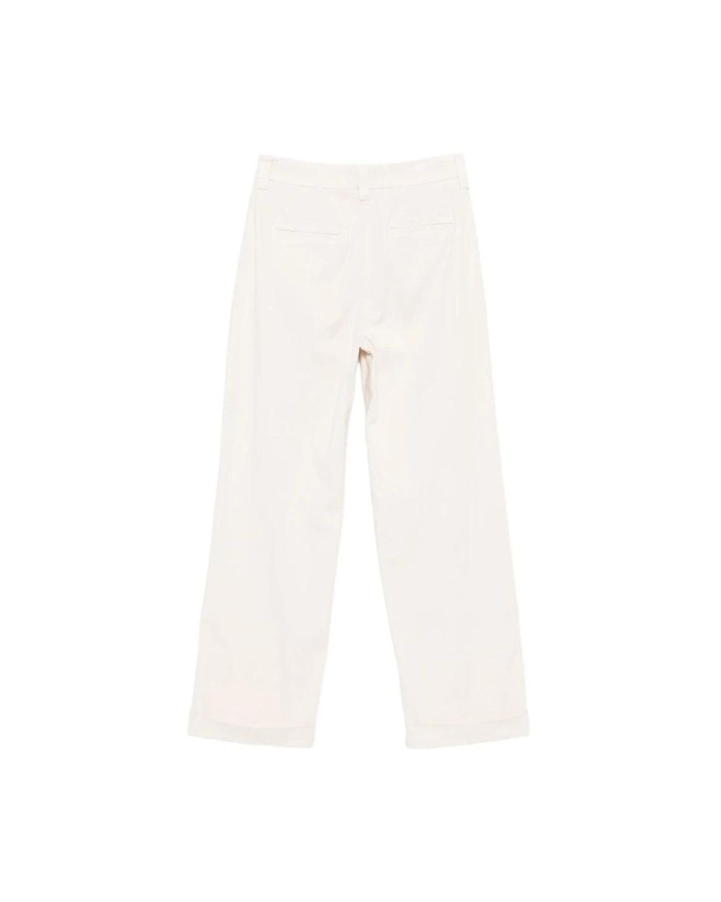 Peuterey White Wide Trousers