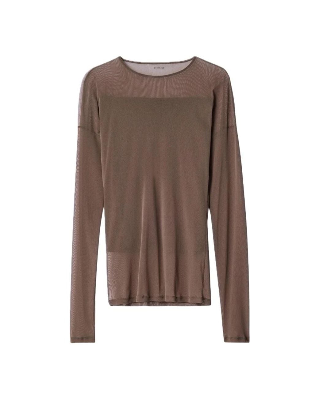 Lemaire Brown Long Sleeve T-Shirts