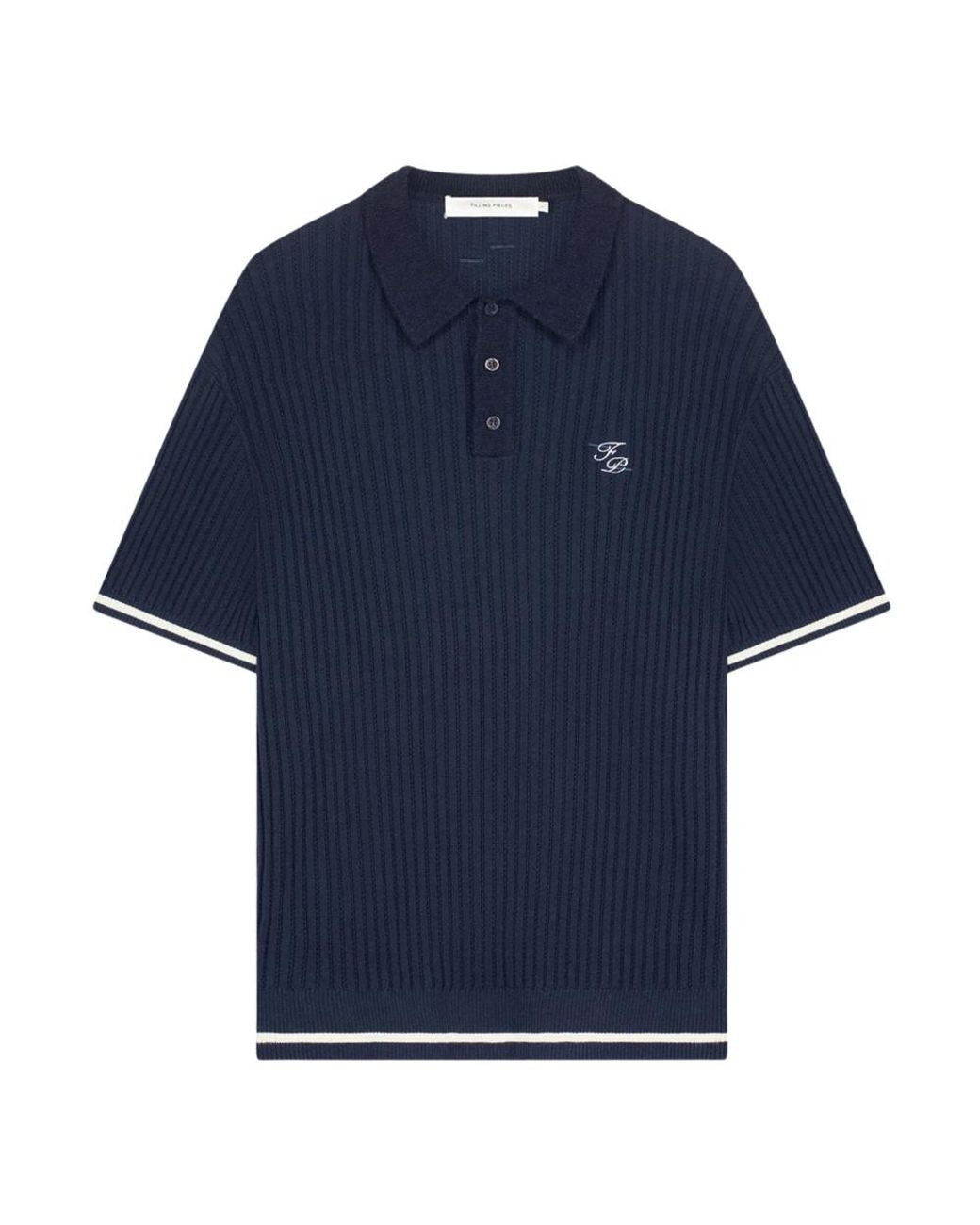 Filling Pieces Blue Round-Neck Knitwear for men