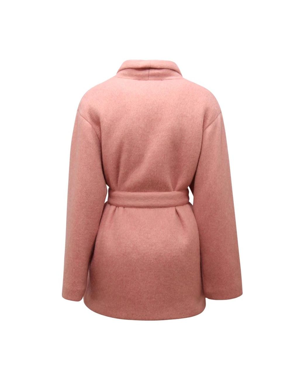 EMMA & GAIA Pink Belted Coats