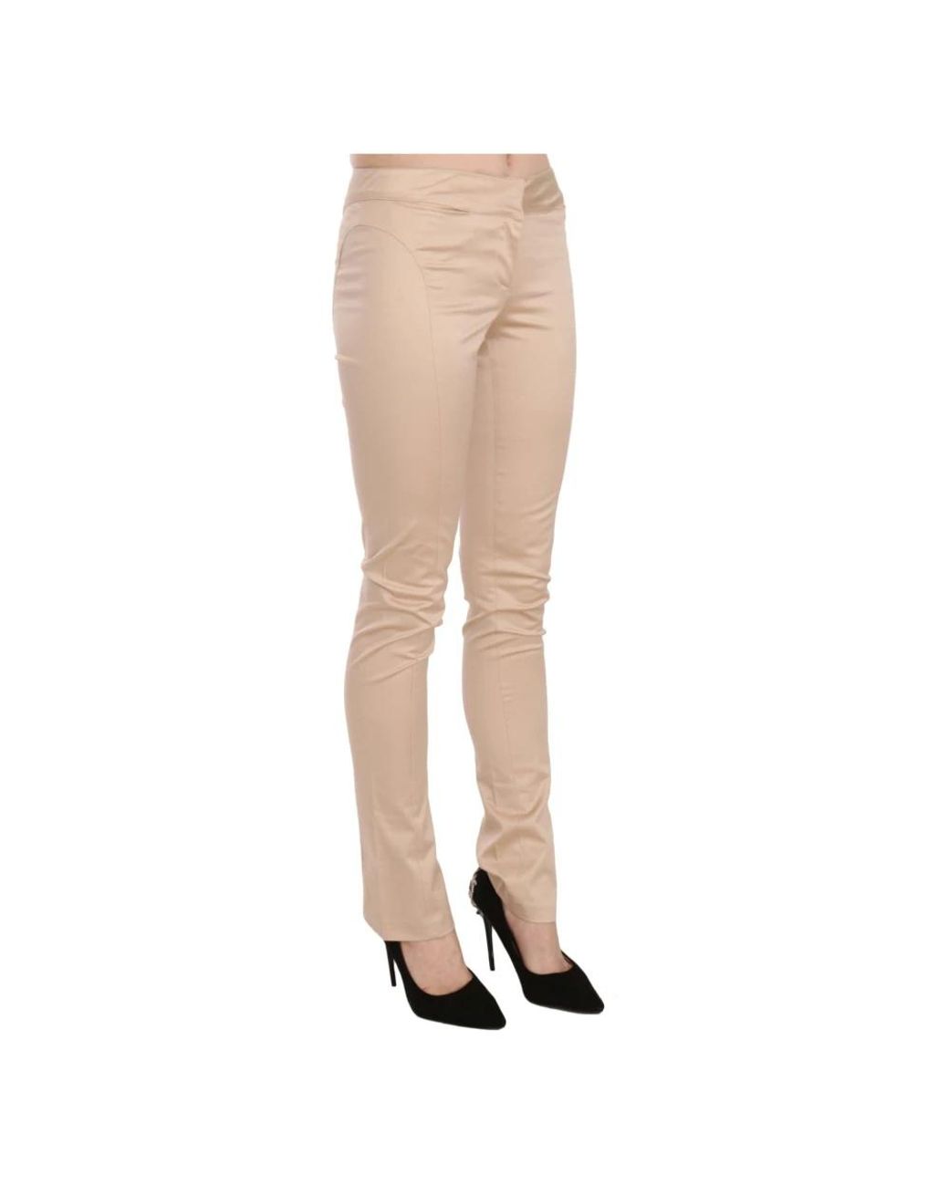 Just Cavalli Natural Slim-Fit Trousers