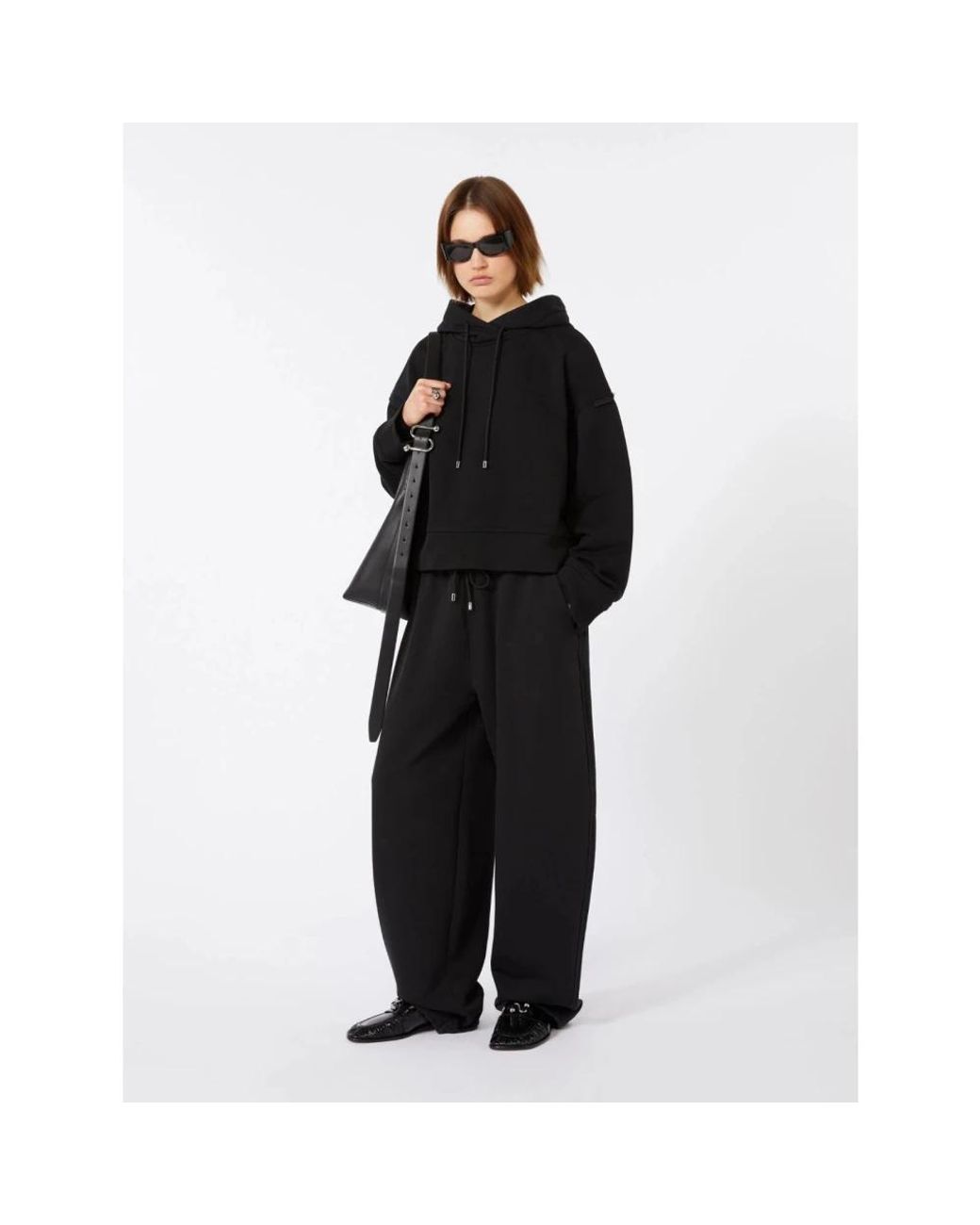 Sportmax Black Wide Trousers