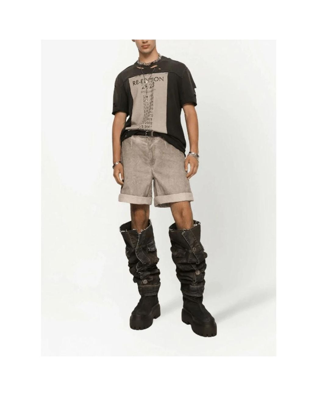 Dolce & Gabbana Gray Casual Shorts for men