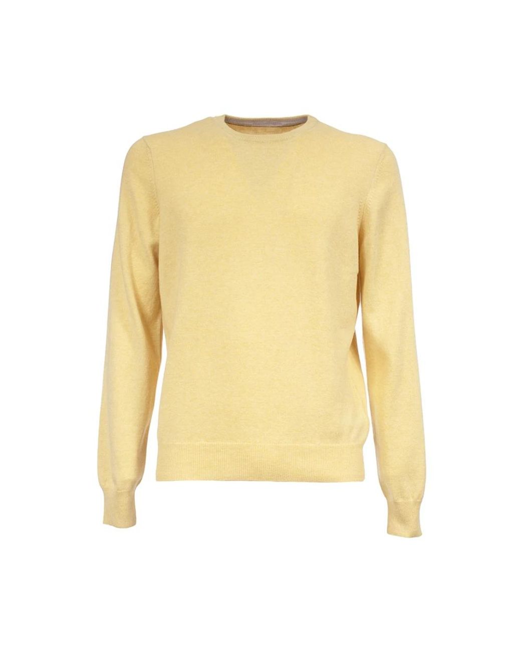 Gran Sasso Yellow Round-Neck Knitwear for men