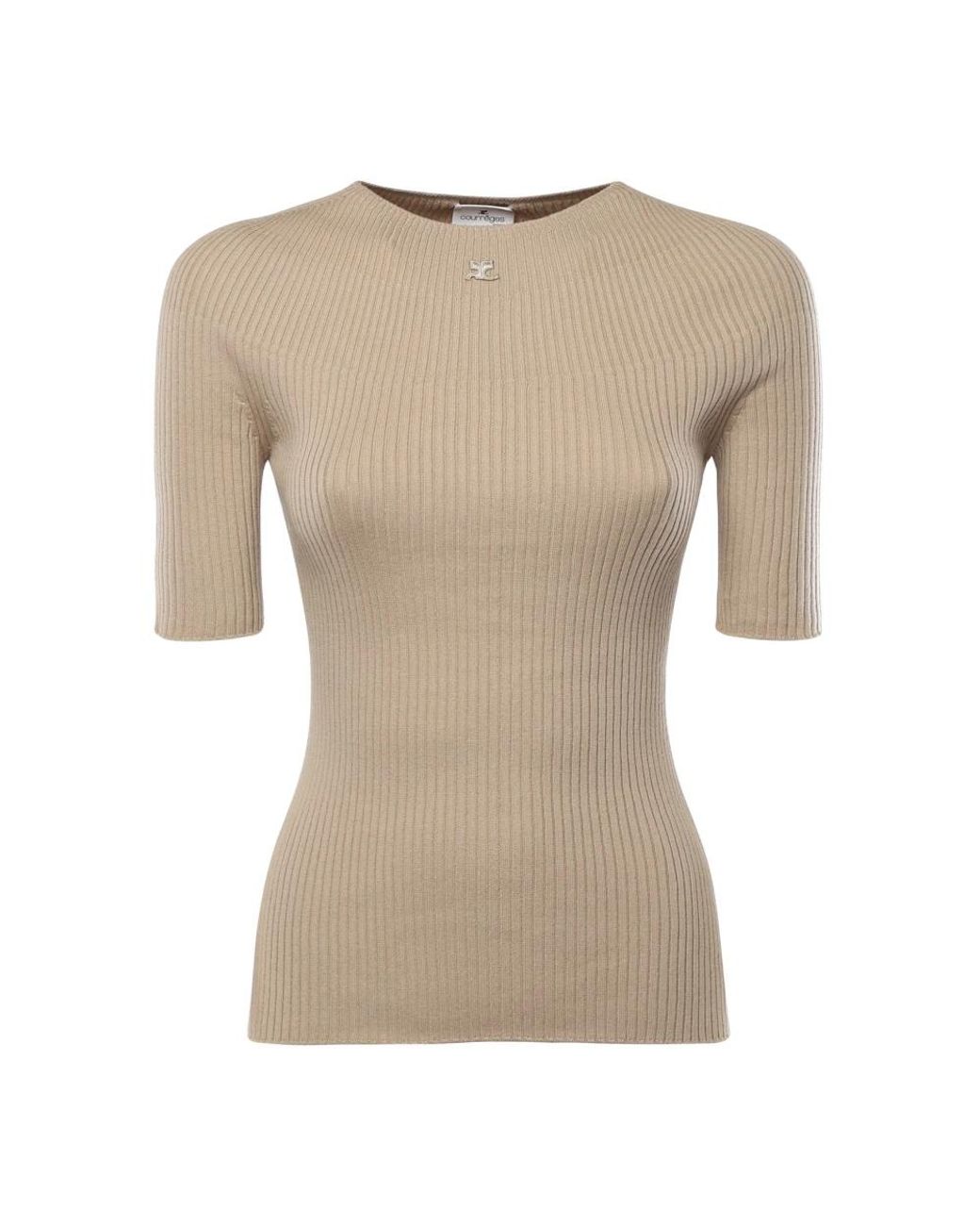 Courreges Natural T-Shirts